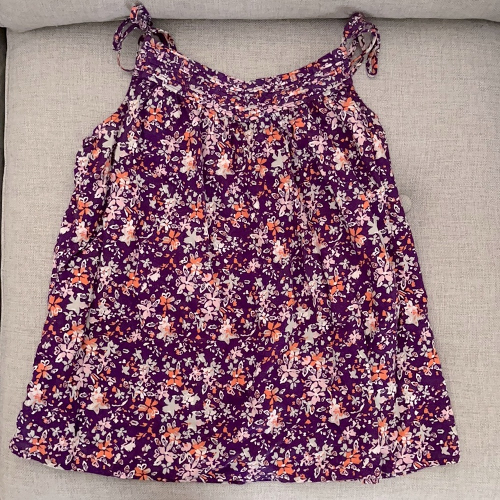 Old Navy 💜 Purple Floral Tank Top S